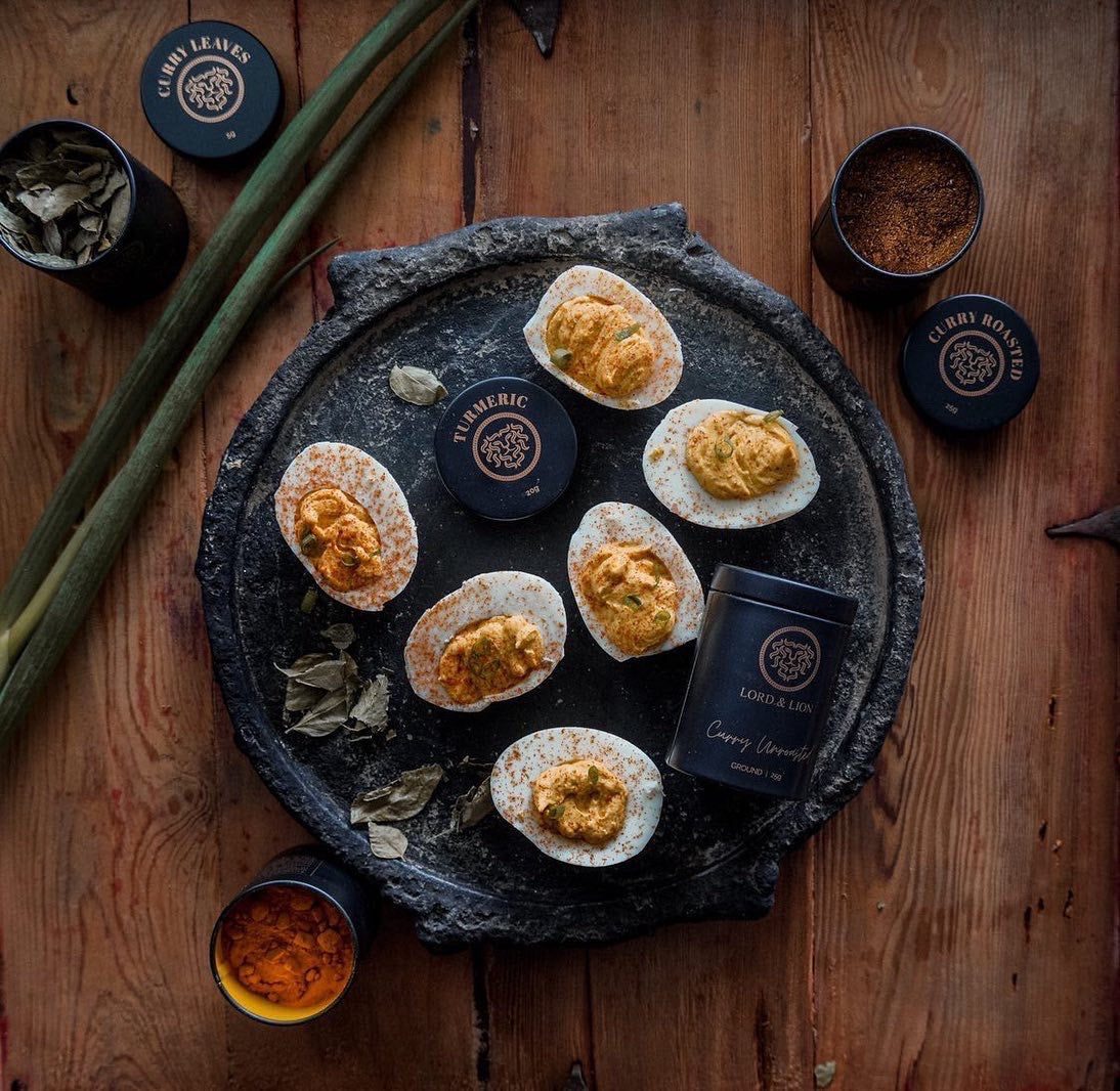 Curried Devilled Eggs