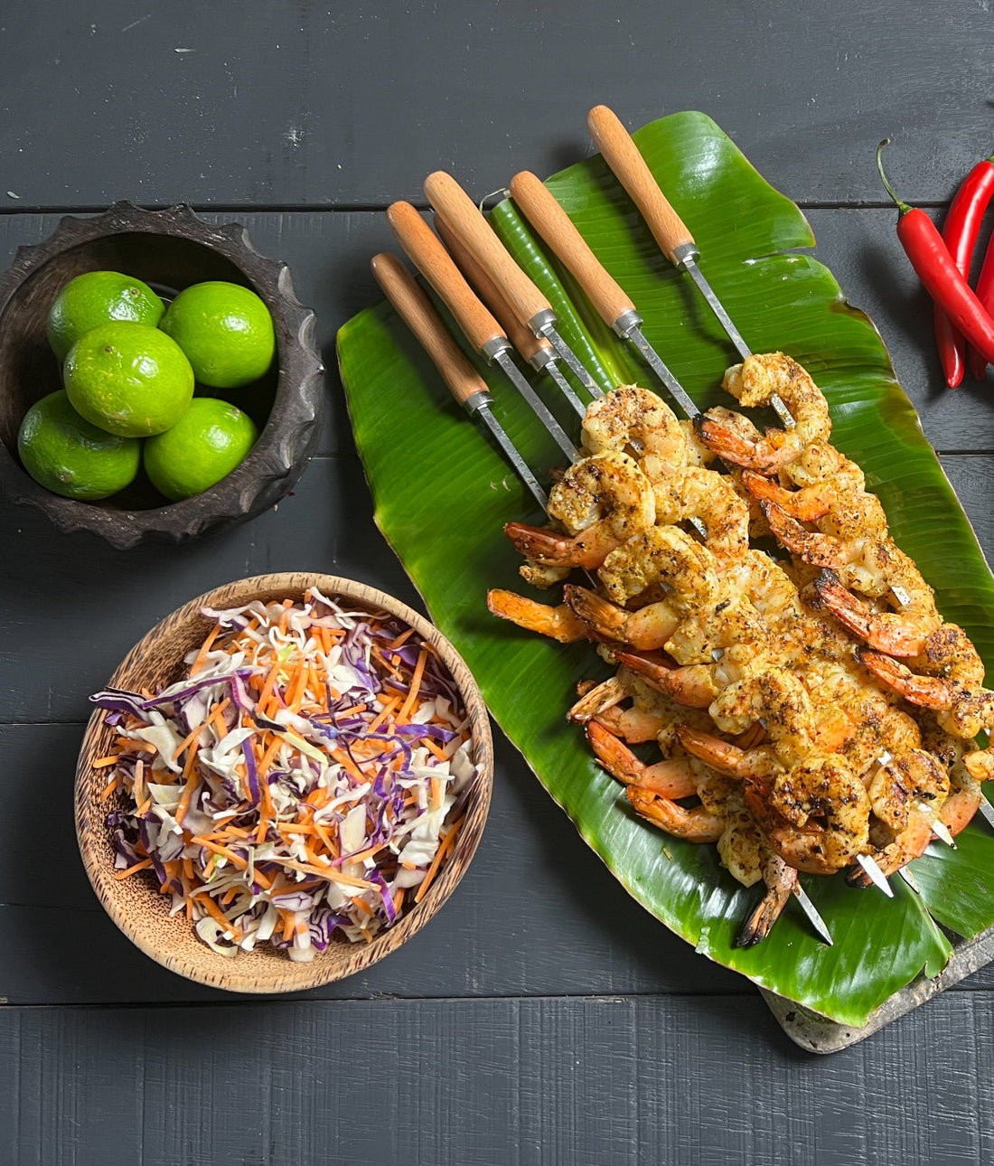 Spiced Prawn Skewers